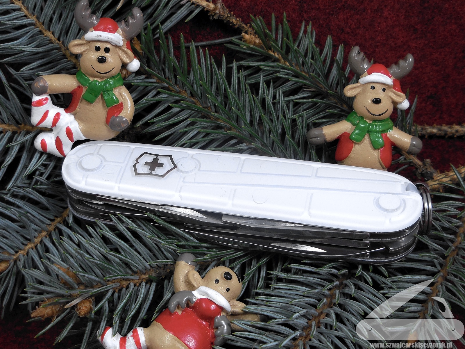 Victorinox Climber White Christmas cały na biało szwajcarskiscyzoryk.pl